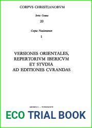 Gregorii Nazianzeni Versiones orientales, repertorium Ibericum et studia ad editiones curandas