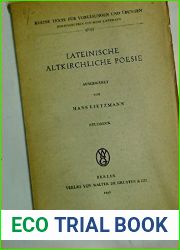 Lateinische Altkirchliche Poesie.