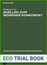 Quellen Zum Wormser Konkordat (Kleine Texte Fur Vorlesungen Und Ubungen) (German Edition)