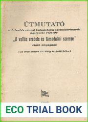 Utmutato a falusi es varosi haladofoku szeminariumok hallgatoi reszere