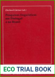 Pesquisas linguisticas em Portugal e no Brasil (Spanish Edition)