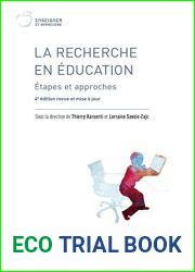 La recherche en Ã©ducation: Ã‰tapes et approches. 4e Ã©dition revue et mise Ã  jour
