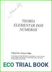 Teoria Elementar dos Numeros