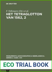 Het Tetraglotton Van 1562, 2