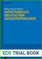 Worterbuch Deutscher Geheimsprachen: Rotwelschdialekte (German Edition)