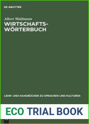 Wirtschaftsworterbuch: Arabisch-Deutsch. Deutsch-Arabisch (Lehr- und Handbucher zu Sprachen und Kulturen) (German Edition)