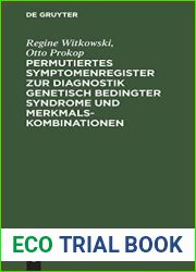 Permutiertes Symptomenregister zur Diagnostik genetisch bedingter Syndrome und Merkmalskombinationen (German Edition)