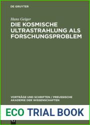 Die kosmische Ultrastrahlung als Forschungsproblem