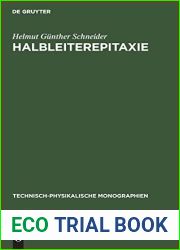 Halbleiterepitaxie (Technisch-Physikalische Monographien, 43) (German Edition)