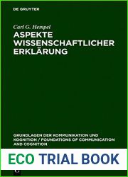 Aspekte Wissenschaftlicher Erklarung