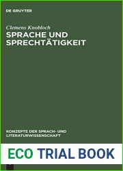 Sprache und Sprechtatigkeit: Sprachpsychologische Konzepte (Konzepte der Sprach- und Literaturwissenschaft, 52) (German Edition)