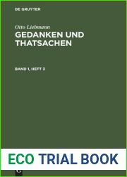 Gedanken und Thatsachen