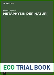 Metaphysik der Natur (German Edition)