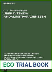 Uber Disthen-Andalusitparagenesen (Sitzungsberichte der Heidelberger Akademie der Wissenschaften Abt. A. Mathematisch-physikalische Wissenschaften, 1928, 16) (German Edition)