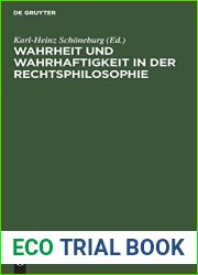 Wahrheit und Wahrhaftigkeit in der Rechtsphilosophie (German Edition)