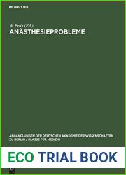 Anasthesieprobleme (Abhandlungen der Deutschen Akademie der Wissenschaften zu Berlin Klasse fur Medizin, 1953, 3) (German Edition)