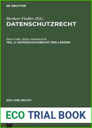Datenschutzrecht der Lander (EDV und Recht, 10, 3) (German Edition)