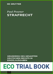 Strafrecht (Grundriss des gesamten deutschen Rechts in Einzelausgaben, 15) (German Edition)