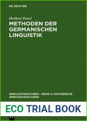 Methoden der germanischen Linguistik (Sprachstrukturen - Reihe A: Historische Sprachstrukturen, 1) (German Edition)