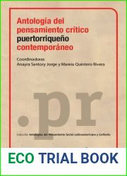 Antologia del pensamiento critico puertorriqueno contemporaneo