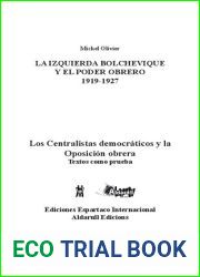 La izquierda bolchevique y el poder obrero 1919-1927