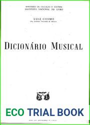DicionÃ¡rio Musical (Portuguese Edition)
