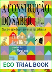 A construcao do saber: Manual de metodologia da pesquisa em ciencias humanas
