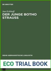 Der junge Botho Strauss: Literarische Sprache im Zeitalter der Medien (Reihe Germanistische Linguistik, 206) (German Edition)