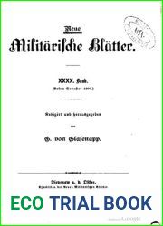 Neue Militarische Blatter Erstes Semester 1892