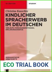 Kindlicher Spracherwerb Im Deutschen