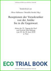 Rezeptionen der Vorsokratiker von der Antike bis in die Gegenwart (Philosophie der Antike, 42) (German Edition)