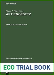 Aktiengesetz: Grosskommentar: Band 6: ?? 150-220