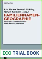 Familiennamengeographie: Ergebnisse Und Perspektiven Europ?ischer Forschung