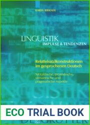 Relativkonstruktionen im gesprochenen Deutsch