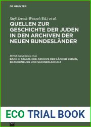 Quellen zur Geschichte der Juden in den Archiven der neuen Bundeslander