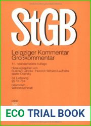 Stgb Strafgesetzbuch: Leipziger Kommentar Groakommentar 11., Neubearbeitete Lieferung: 73-76a.