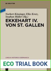 Ekkehart IV. von St. Gallen (Lingua Historica Germanica, 8) (German Edition)