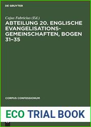 Abteilung 20. Englische Evangelisationsgemeinschaften, Bogen 31-35 (Corpus Confessionum, 13) (German Edition)