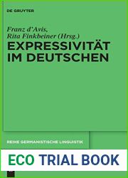 Expressivitat im Deutschen (Reihe Germanistische Linguistik, 318) (German Edition)