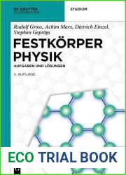 Festkorperphysik: Aufgaben und Losungen (De Gruyter Studium) (German Edition)