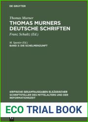 Thomas Murners deutsche Schriften. Band 3 Die Schelmenzunft