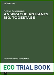 Ansprache an Kants 150. Todestage (Vortrage und Schriften, 53) (German Edition)