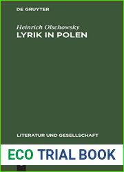 Lyrik in Polen: Strukturen und Traditionen im 20. Jahrhundert (Literatur und Gesellschaft) (German Edition)