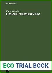 Umweltbiophysik: Eine Einfuhrung (German Edition)