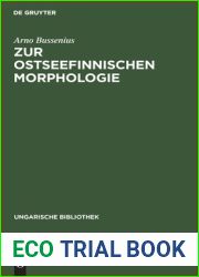 Zur ostseefinnischen Morphologie: Stammesalternation im Ostseefinnischen (Ungarische Bibliothek, 1, 24) (German Edition)