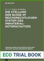 Die Stellung der Busse im reichsrechtlichen System des Immaterialguterschutzes