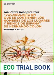 Vocabulario en que se contienen los nombres de los lugares y reinos de Espana de Hernando Colon: Registrum B, no 3342 (Spanish Edition)