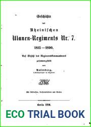 Geschichte des Rheinischen Ulanen-Regiments Nr. 7. 1815 - 1890