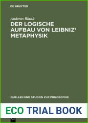 Der Logische Aufbau Von Leibniz| Metaphysik