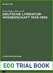 Deutsche Literaturwissenschaft 1945-1965: Fallstudien zu Institutionen, Diskursen, Personen (LiteraturForschung) (German Edition)